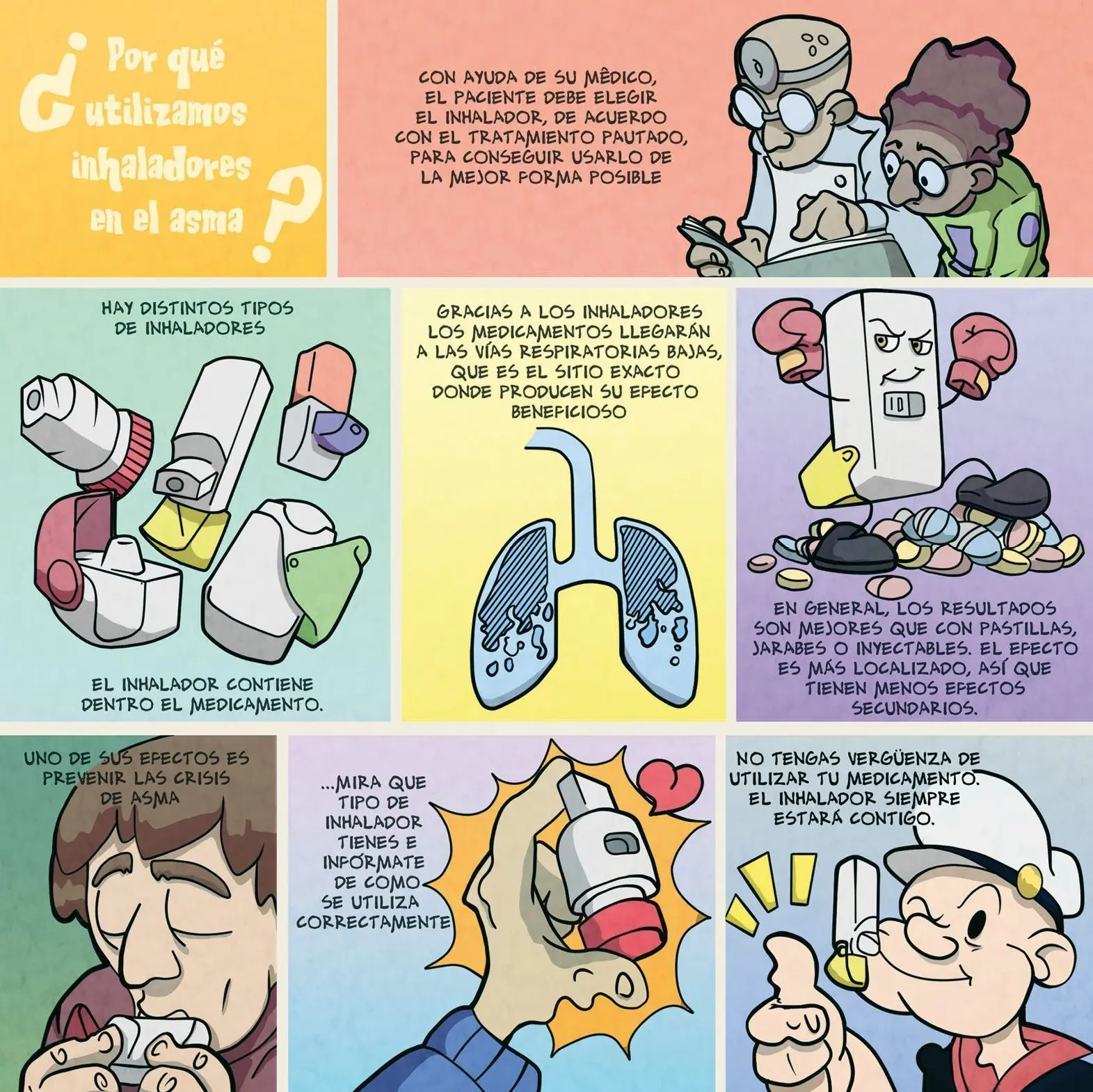 Inhaladores para niños de 0 a 4 años. Su uso paso a paso. 