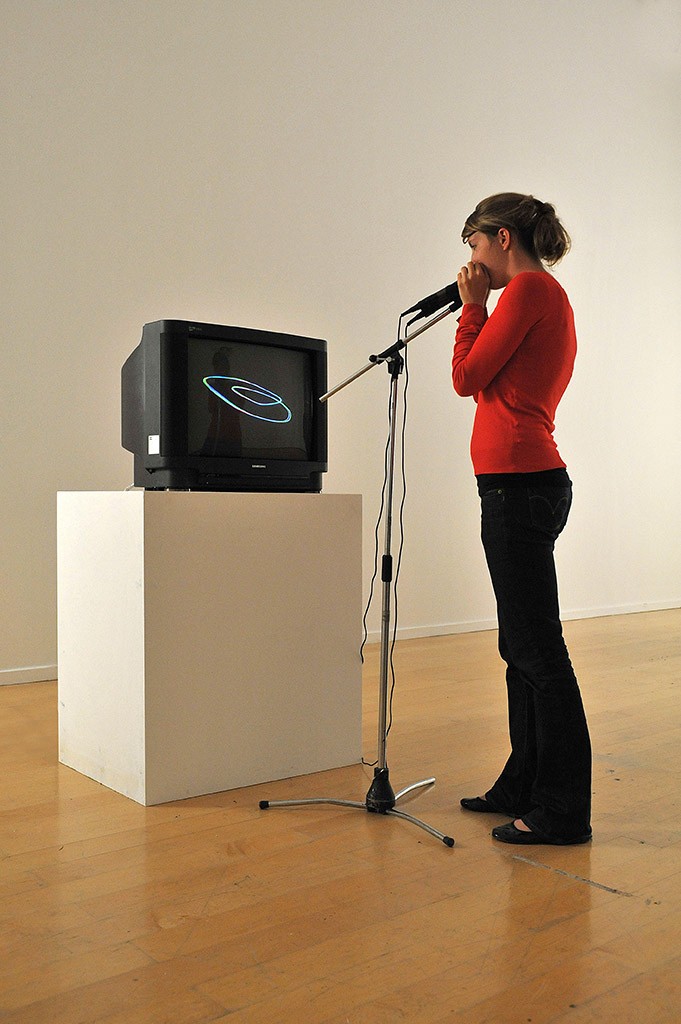 Nam June Paik. TV Experiment, Mixed. 1969-1995 Microphones. Musée d’art contemporain de Lyon . c Estate am June Paik