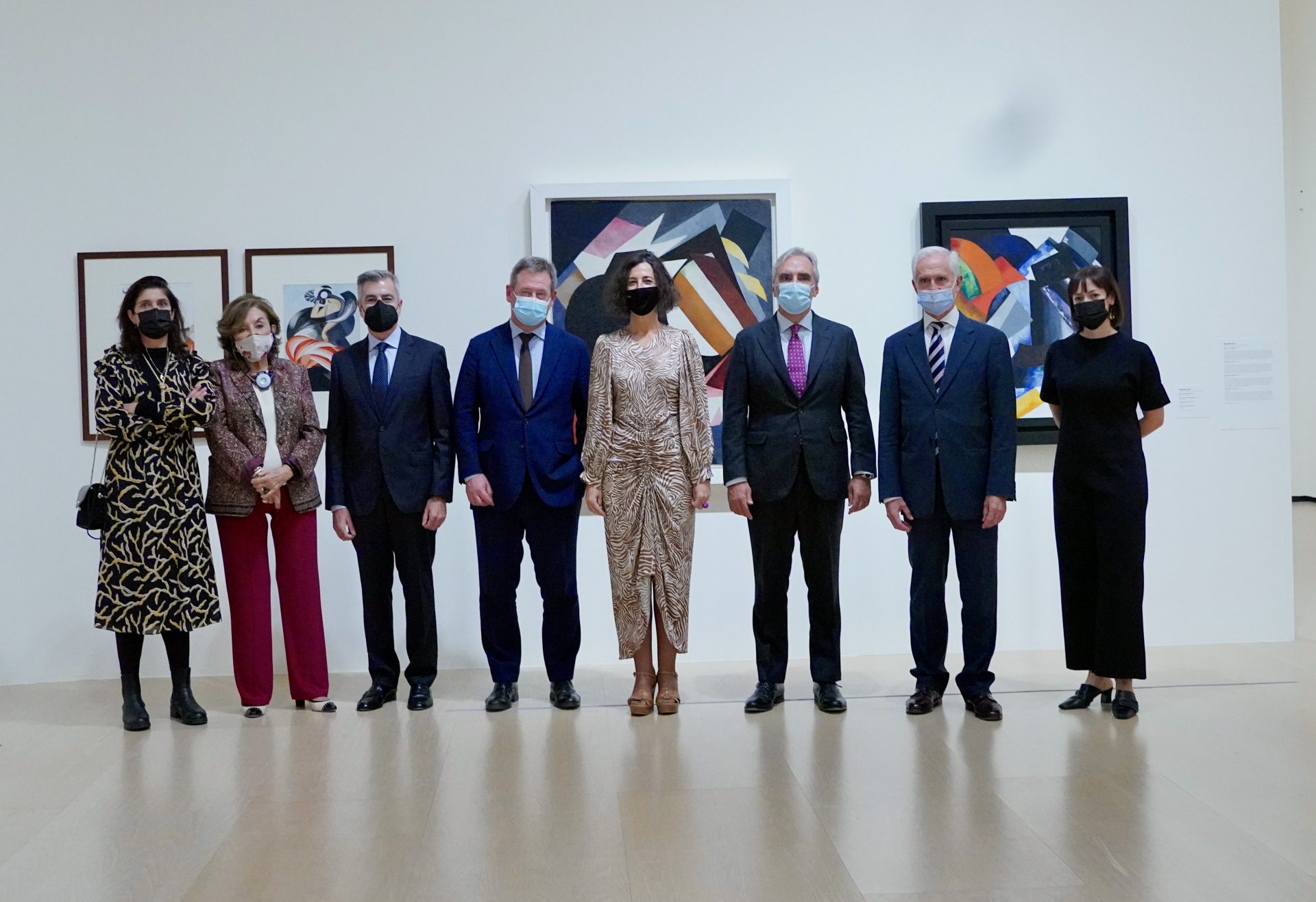 Inauguración de la exposición Mujeres de la abstracción, en el Museo Guggenheim Bilbao.