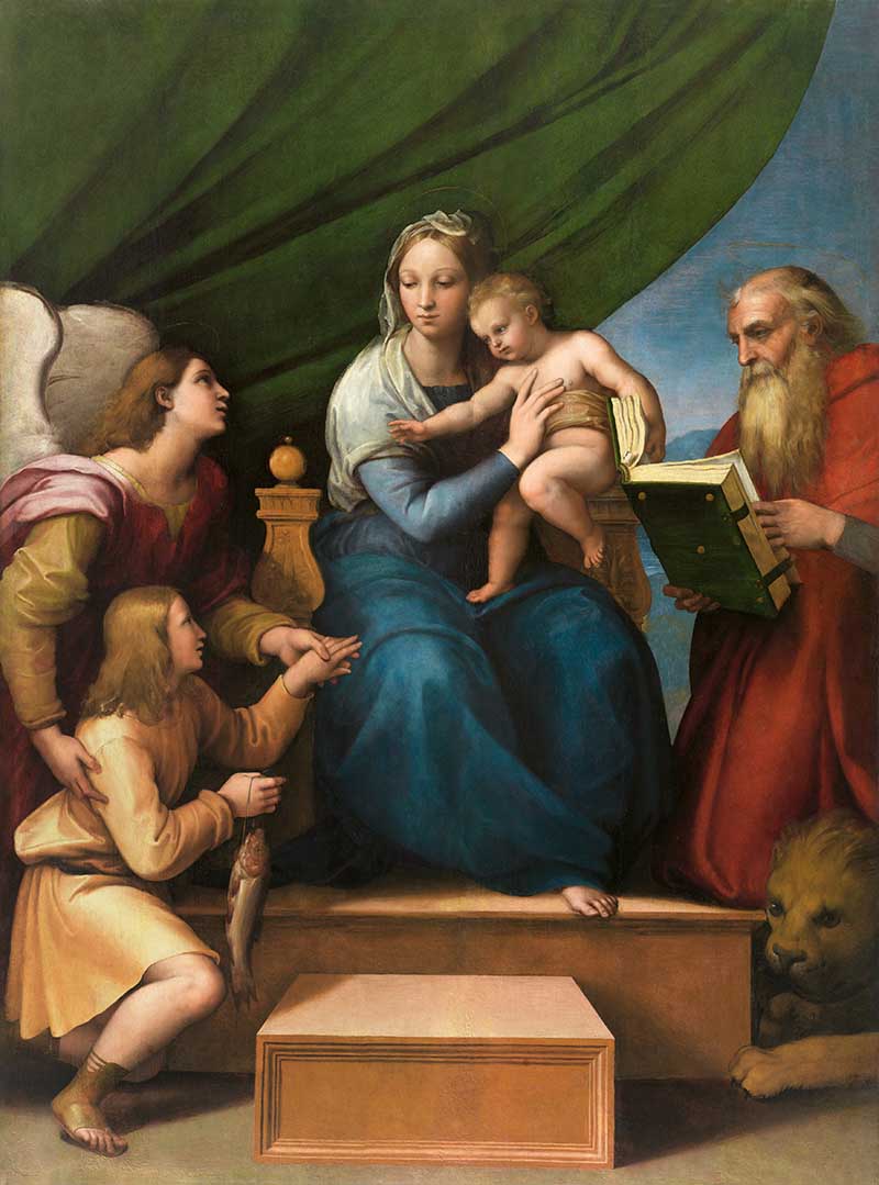 4. Sagrada Familia con Rafael, Tobías y san Jerónimo (Virgen del pez) copia