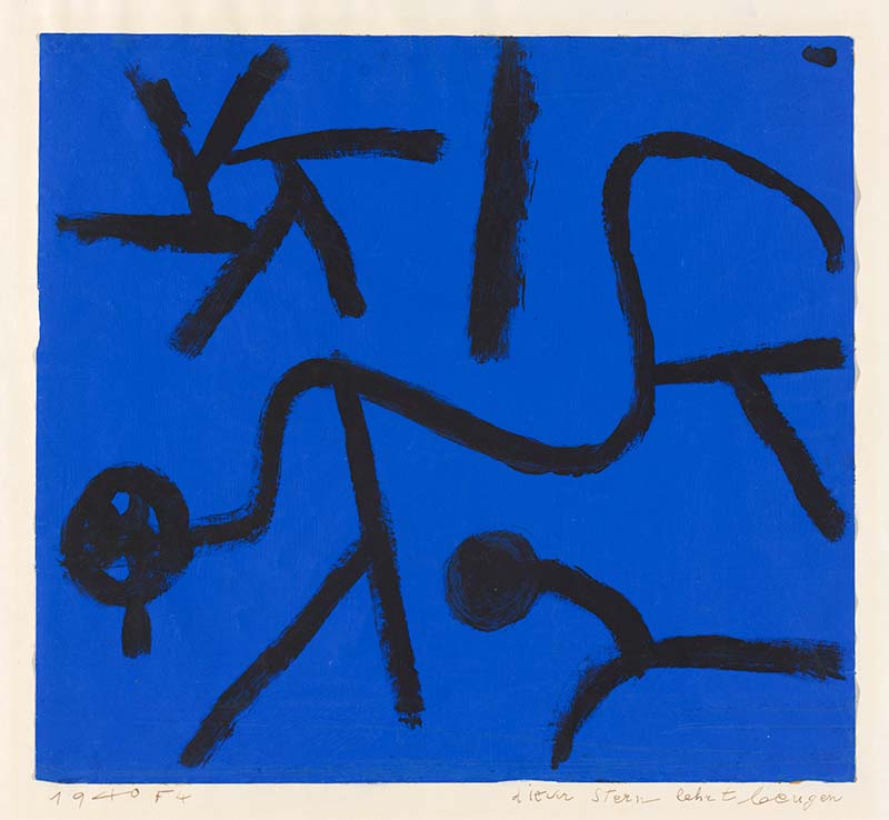 Paul Klee Dieser Stern lehrt beugen [Esta estrella enseña a inclinarse], 1940. Zentrum Paul Klee, Berna