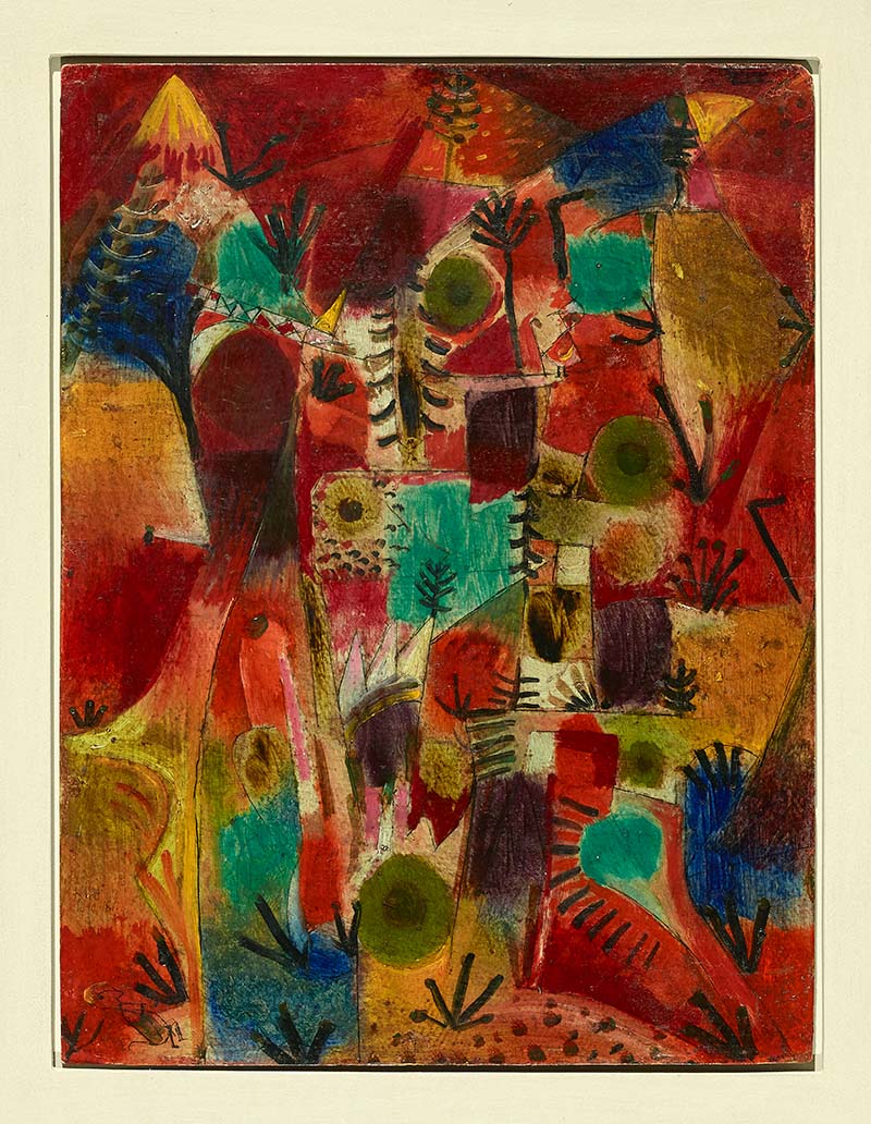 Paul Klee Glühende Landschaft [Paisaje incandescente] 1919. Colección particular, Suiza
