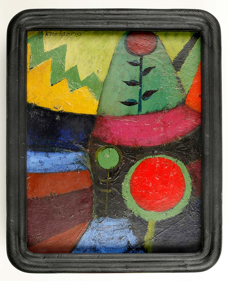 Paul Klee. Drei Blumen [Tres flores] 1920. Zentrum Paul Klee, Berna