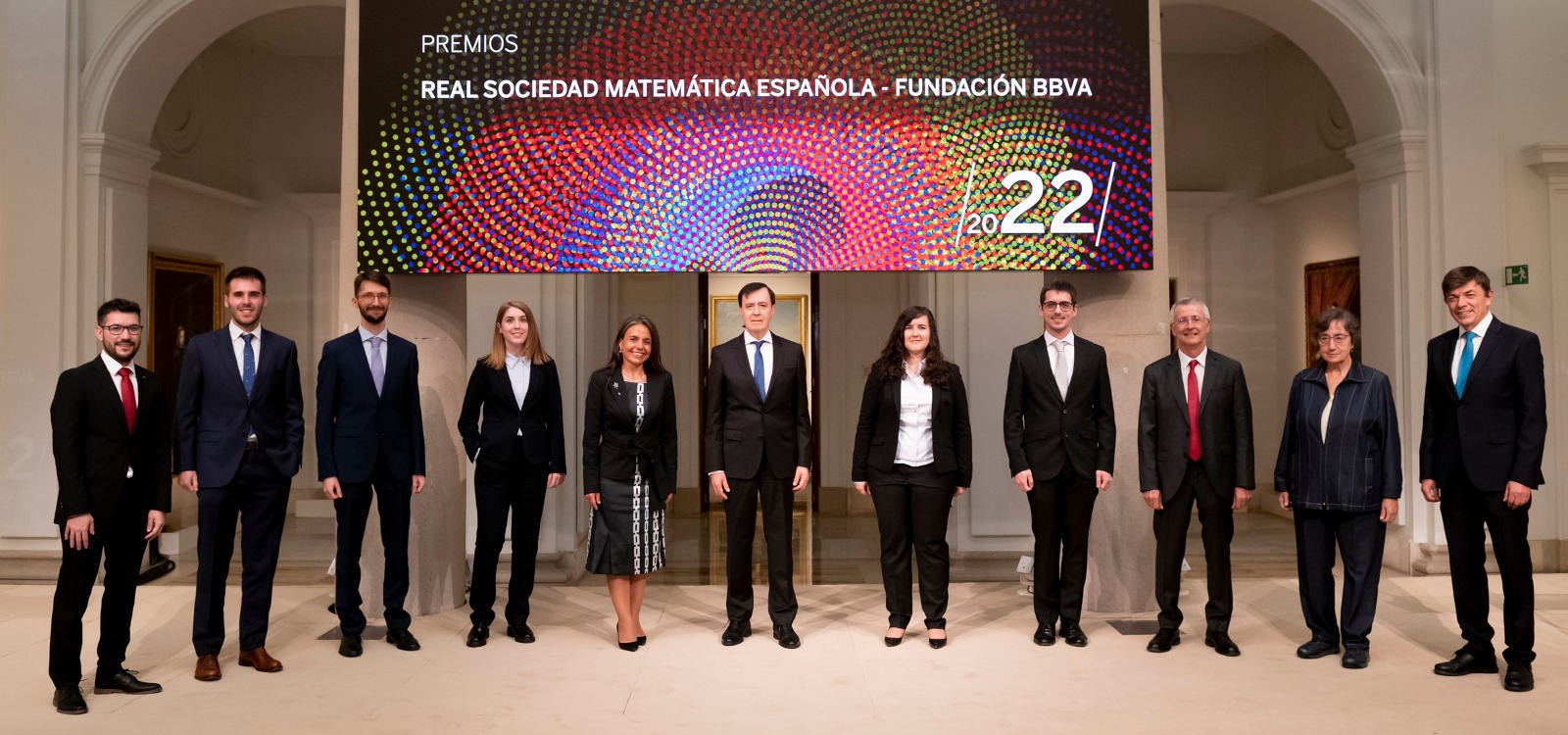 Ceremonia de entrega de los Premios de Investigación Matemática Vicent Caselles de la Real Sociedad Matemática Española y la Fundación BBVA, 2022.